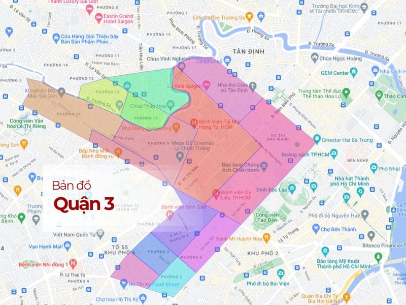 There are 10 wards in District 3 before July 1, 2025